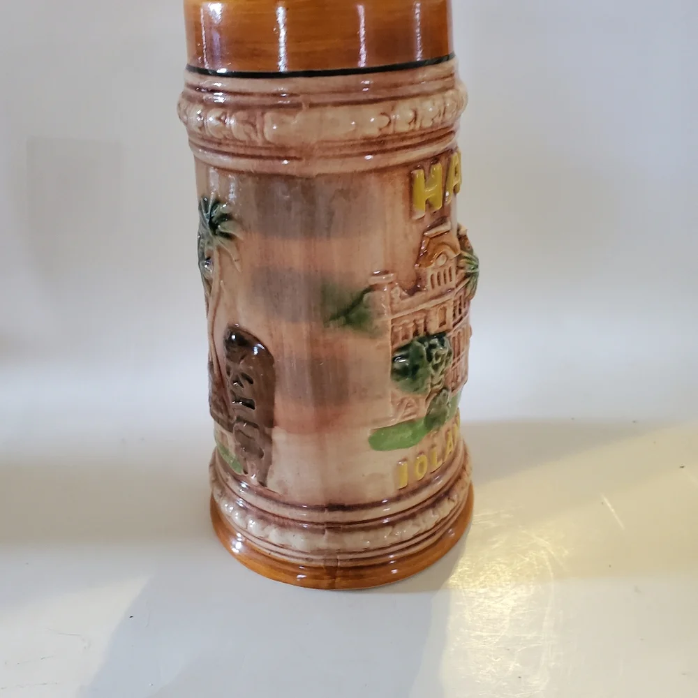 Vintage Hawaii Iolani Palace Tiki Mug Made in Japan Fun Barware Boho Cottagecore